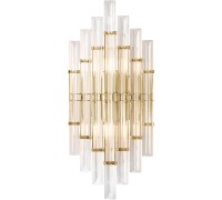 Бра SARAGOSA SARAGOSA AP2 BRASS/TRANSPARENTE Crystal Lux