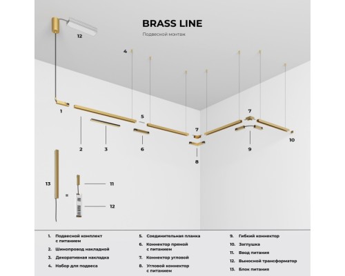 Трековый светильник Line Magnetic 85529/01 Elektrostandard