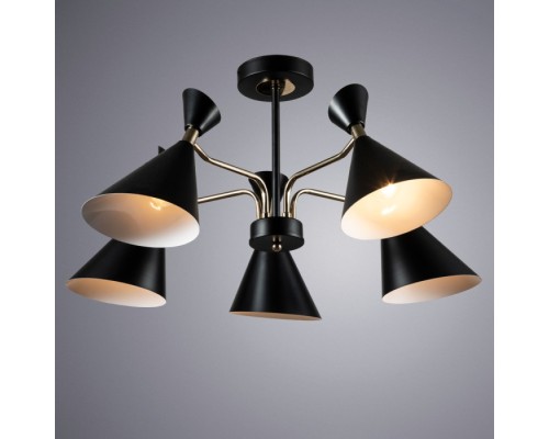 Потолочная люстра Wellington A2711PL-5BK Arte Lamp