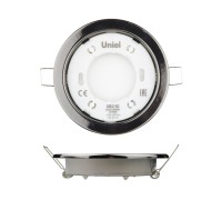 Точечный светильник  GX53/H2 BLACK CHROME 10 PROM Uniel