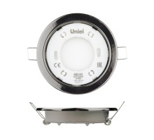 Точечный светильник  GX53/H2 BLACK CHROME 10 PROM Uniel
