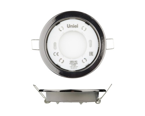 Точечный светильник  GX53/H2 BLACK CHROME 10 PROM Uniel