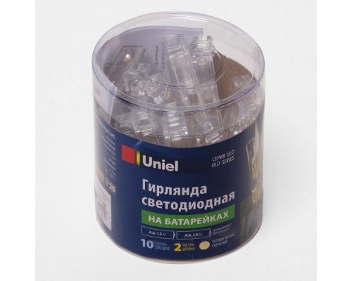 Гирлянда  ULD-S0200-010/STB/2AA WARM WHITE IP20 CLIPS Uniel