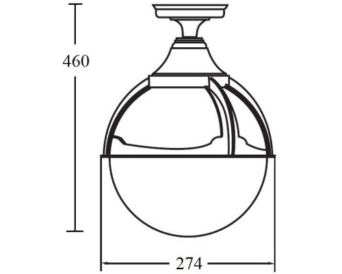 Потолочный светильник уличный GENOVA 88105A Bl Oasis Light