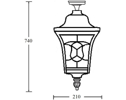 Потолочный светильник уличный VENECIA 2L 91805LA Bl Oasis Light