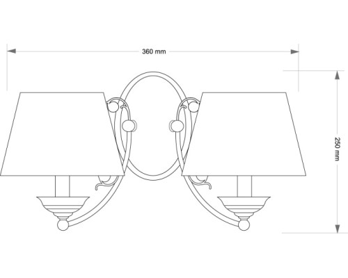 Бра CASAMIA ABAŻUR CAS-K-2(P/A) Kutek