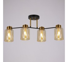 Потолочная люстра  IL6111-4COU-79 BK GD Qui ILLUMICO