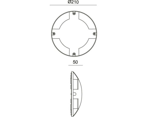 Встраиваемый светильник уличный Helios 732050 Deko-Light
