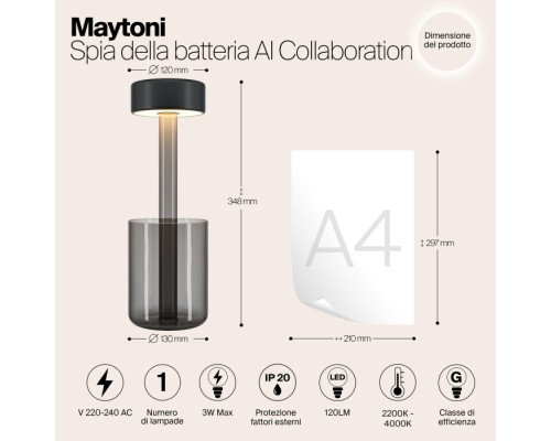 Интерьерная настольная лампа AI Collaboration MOD229TL-L3B3K3 Maytoni