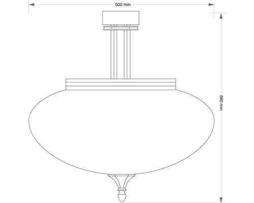 Потолочная люстра DECOR KLOSZ DEC-PL-3(P) Kutek