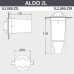 Встраиваемый светильник уличный Aldo 1L2.000.000.LXZ1L Fumagalli