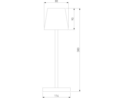 Уличная настольная лампа Mist TL70220 белый Elektrostandard