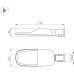 Уличный консольный светильник TURI 053866 Arlight