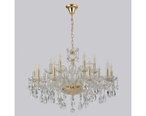 Подвесная люстра Monica MONICA SP10+5 GOLD Crystal Lux