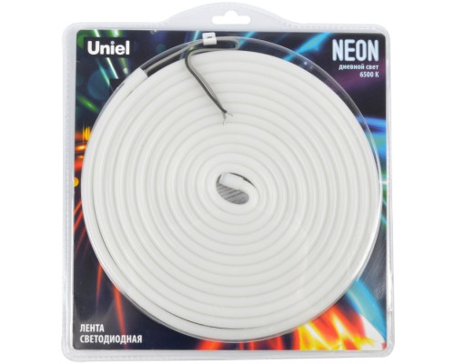 Светодиодная лента Neon ULS-N03-2835-100LED/m-8mm-IP67-DC12V-11W/m-5M-6500K блистер Uniel