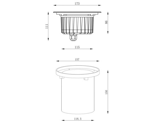 Встраиваемый светильник уличный HP 730296 Deko-Light