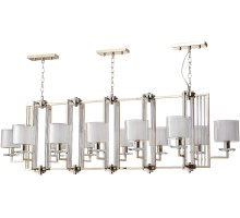 Подвесная люстра Nicolas NICOLAS SP12 L1600 GOLD/WHITE Crystal Lux