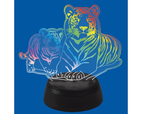 Светильник декоративный  ULI-M508 RGB/3AA TIGER FAMILY/BLACK Uniel