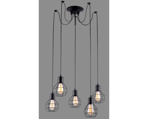 Подвесной светильник Spider A1109SP-5BK Arte Lamp