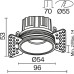 Точечный светильник Round DL058-7W2.7K-TRS-W Maytoni