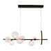Подвесная люстра Art Deco Bubble KG1233P-7 black/clear DeLight Collection