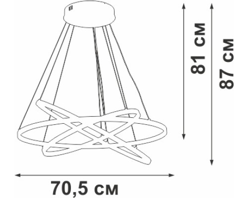Подвесной светильник  V2516DT-8/3S Vitaluce