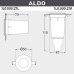Встраиваемый светильник уличный Aldo 1L0.000.000.LXZ1L Fumagalli