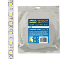 Светодиодная лента  ULS-Q320 2835-60LED/m-8mm-IP20-DC12V-4,8W/m-5M-3000K катушка в герметичной упаковке Volpe