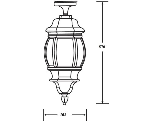 Потолочный светильник уличный AMERICA S 83405SA W Oasis Light