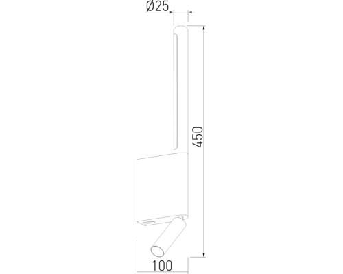 Настенный светильник Sarca 40111/LED латунь Elektrostandard