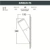 Настенный светильник уличный Amelia DR2.571.000.AYF1R Fumagalli
