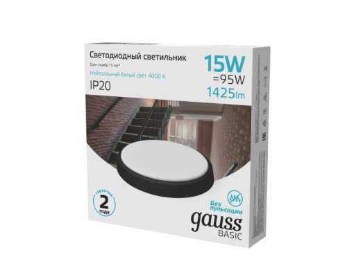 Настенно-потолочный светильник  193411315B Gauss