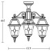 Потолочный светильник уличный FARO lead GLASS 91170A/3 lgY Bl Oasis Light