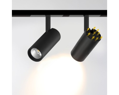Трековый светильник Vision48/22 SMART 4822-007-D75-30W-38DG-BK iLedex
