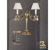 Интерьерная настольная лампа 049R 049R/2 AB SWAROVSKI, CREAM SHADE Riperlamp