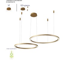 Подвесной светильник Fortuna FORTUNA SP123W LED GOLD Crystal Lux