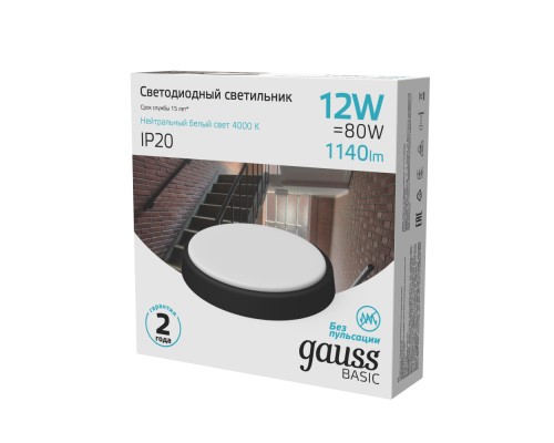Настенно-потолочный светильник  193411312B Gauss