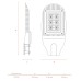 Уличный консольный светильник Трасса ДКУ04-150-112-5К ШБ140х60 Wolta
