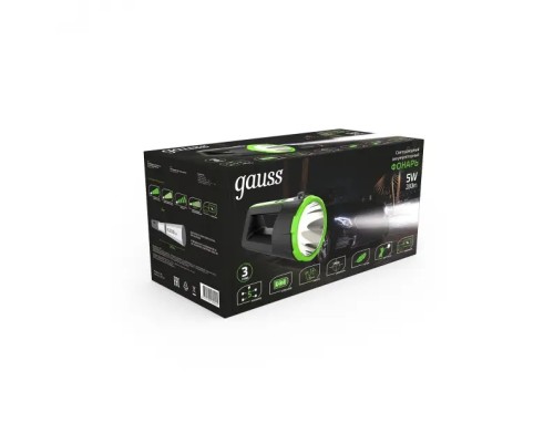 Ручной фонарь  GF701 Gauss