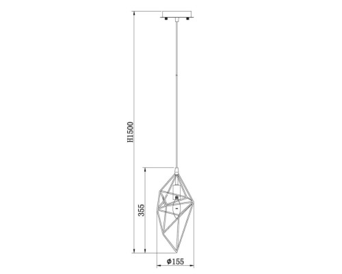 Подвесной светильник Tenero VL1544P01 Vele Luce