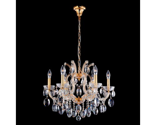 Подвесная люстра Hollywood HOLLYWOOD SP6 GOLD Crystal Lux