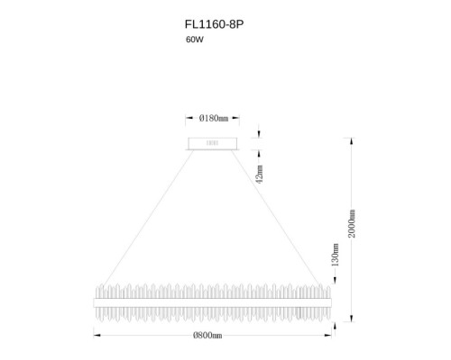Подвесной светильник Donum FL1160-8P Fluorite