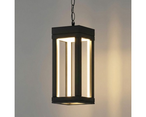 Уличный светильник подвесной Frame 1528 TECHNO LED черный Elektrostandard