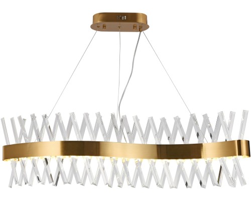 Подвесная люстра  LED LAMPS 81357 GOLD SATIN Natali Kovaltseva