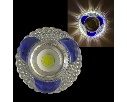 Точечный светильник  42240-9.0-001PL MR16+LED3W CL/BL Reluce