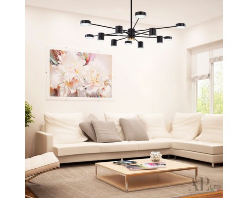 Потолочная люстра Ferrara 3307.6293-12 Black APL LED