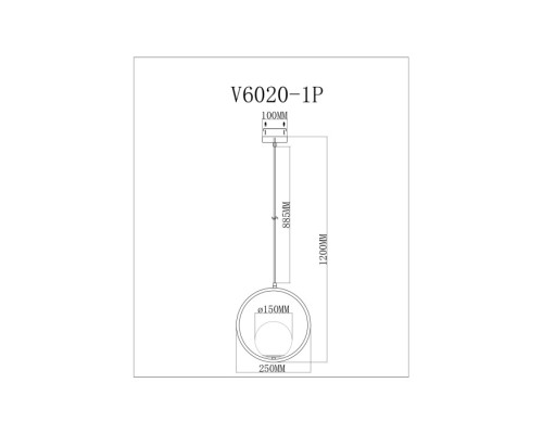 Подвесной светильник Barocco V11577-1P Moderli