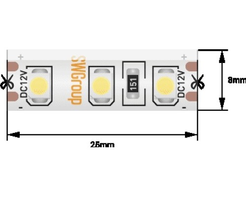Светодиодная лента SWG3120 SWG3120-12-9.6-G-66-M SWG