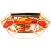 Потолочная люстра  1007/3PL-B.CRISTALLO M+ROSSO Doge Luce