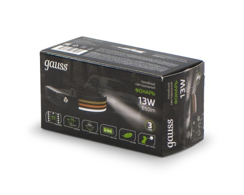Налобный фонарь  GF412 Gauss